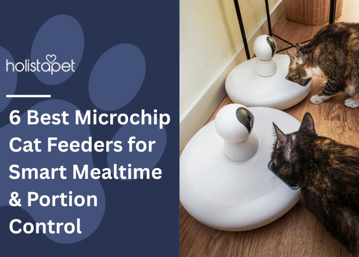 Microchip Cat Feeders Feature Image by Holistapet