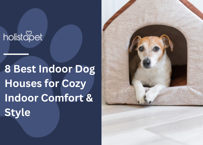8 Best Indoor Dog Houses for Cozy Indoor Comfort & Style Feature Image by HolistaPet