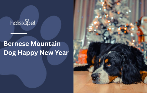 Bernese Mountain Dog Happy New Year
