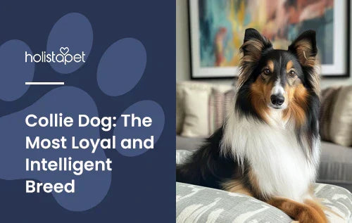 A collie dog laying down on a couch in a living room.