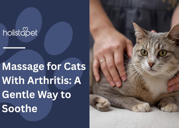 Massage for Cats With Arthritis Feature Image by Holistapet