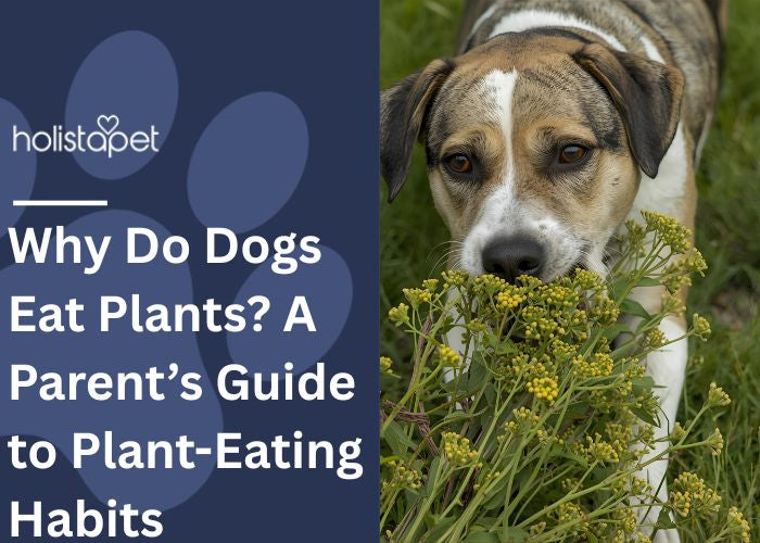 Why Do Dogs Eat Plants Feature Image by Holistapet