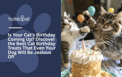 Two cats fighting over a cat cake.