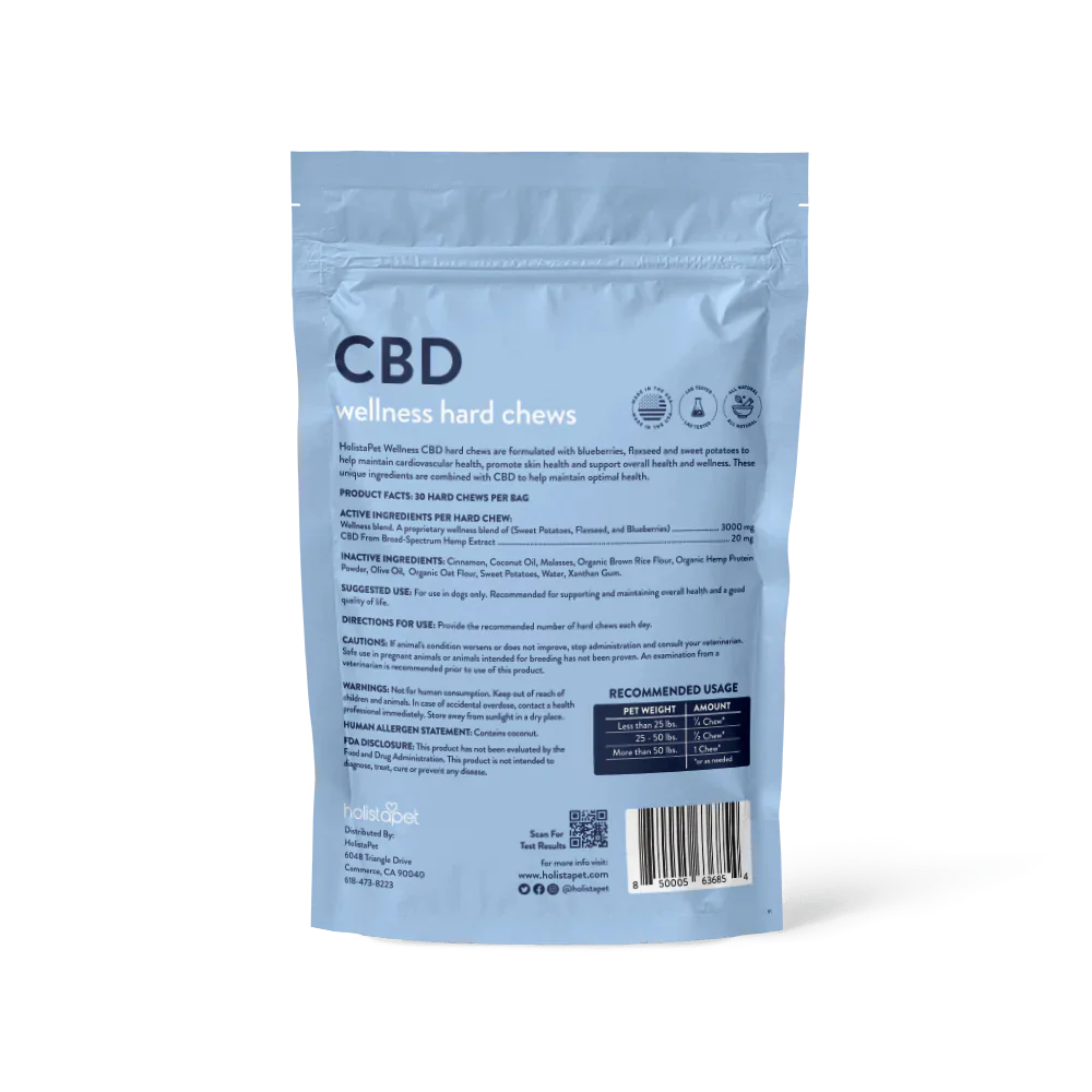 CBD Wellness Dog Treats - HolistaPet