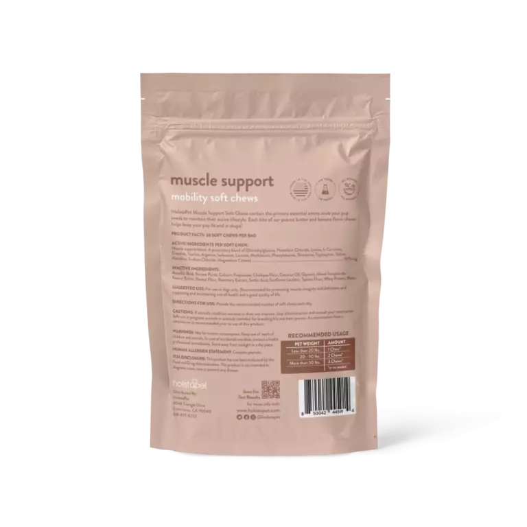 Muscle Support Soft Chews for Dogs - HolistaPet