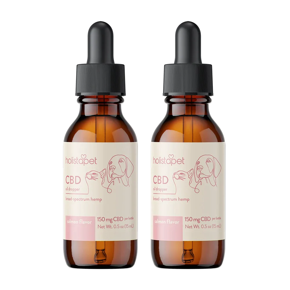 Salmon Flavored CBD Oil For Dogs - HolistaPet