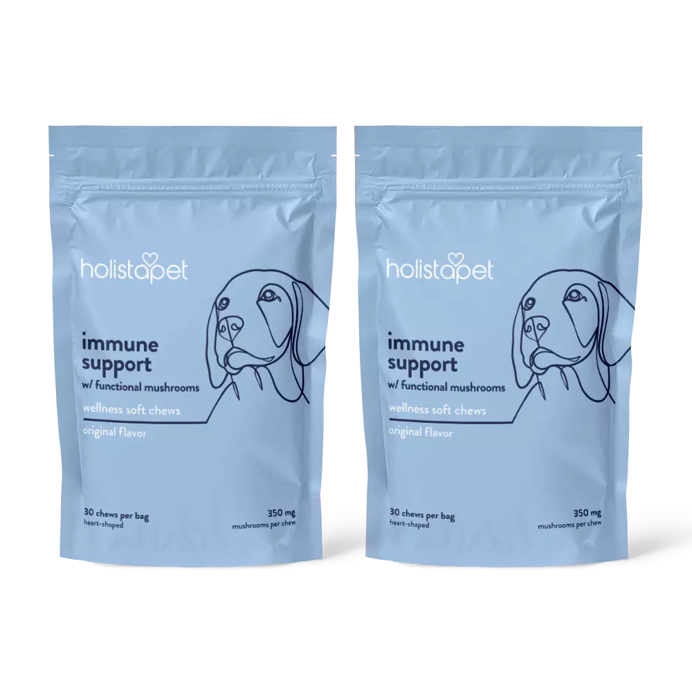 Immune Support + Functional Mushroom Soft Chews for Dogs - HolistaPet