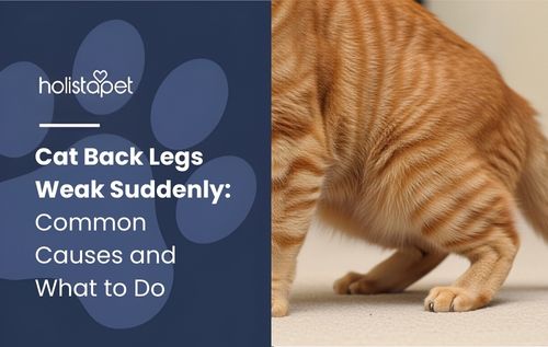 Close-up of an orange tabby cat with striped fur showing possible cat back legs weak condition while standing on a light-colored surface.