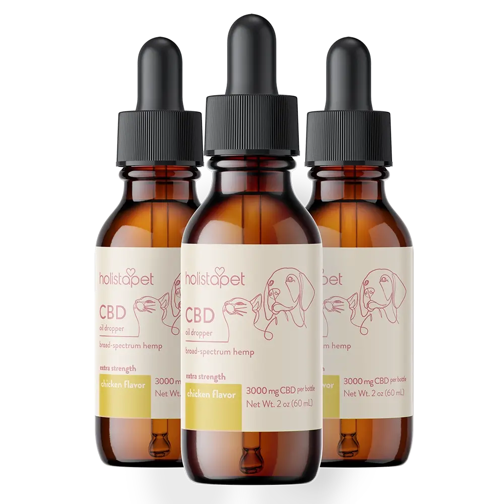 Chicken Flavored CBD Oil For Dogs - HolistaPet