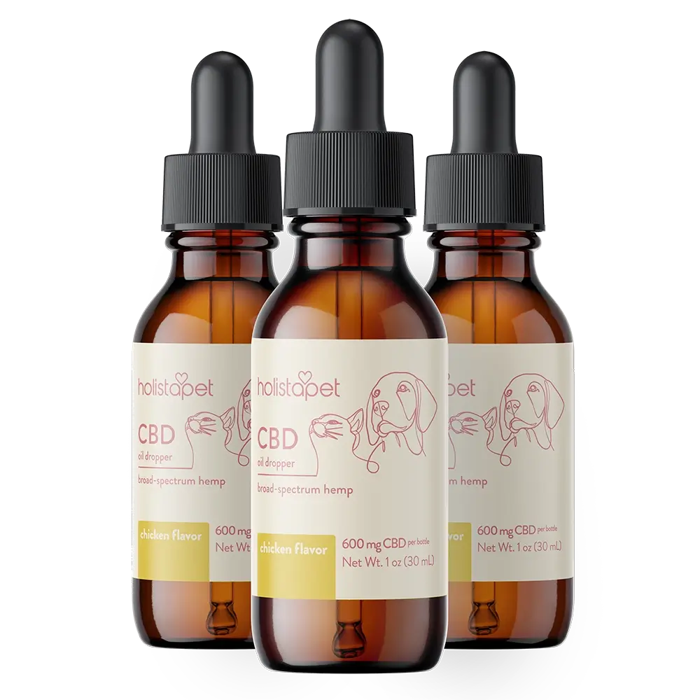 Chicken Flavored CBD Oil For Dogs - HolistaPet