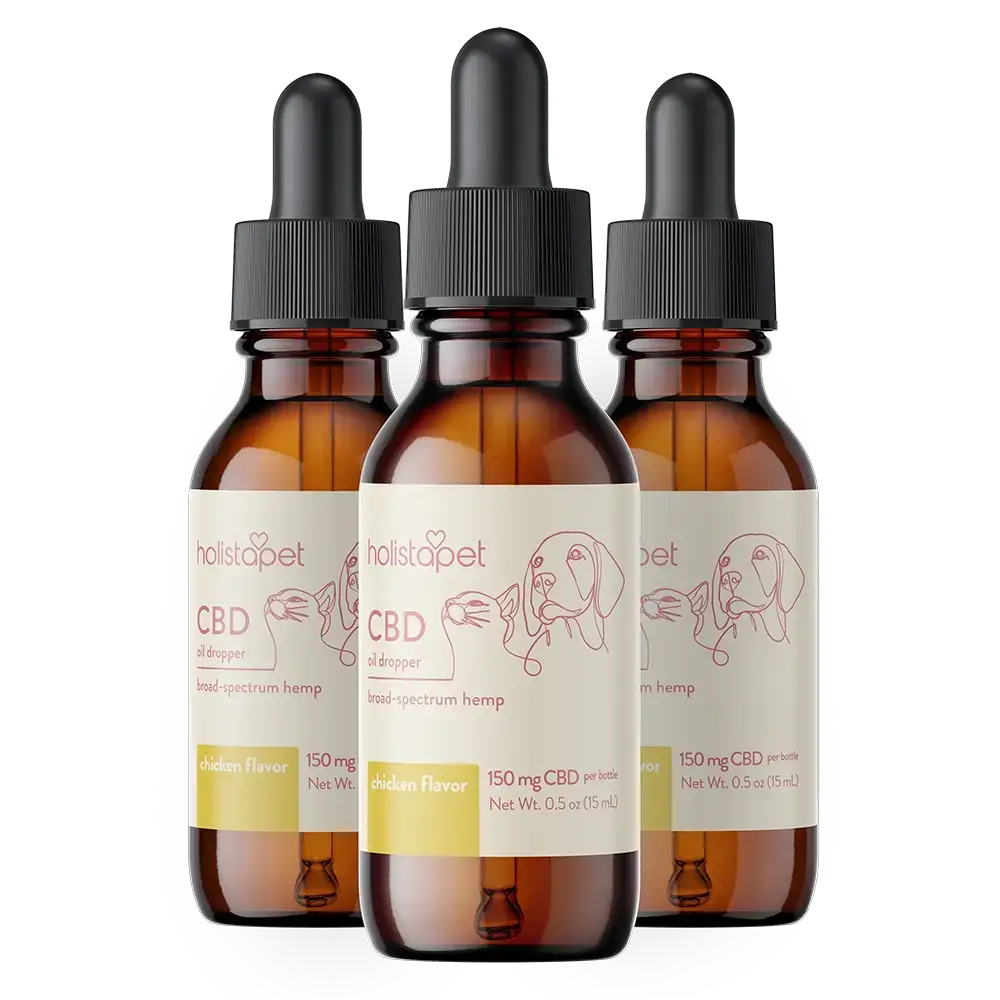 cbd oil for dogs chicken flavor 3-pack
